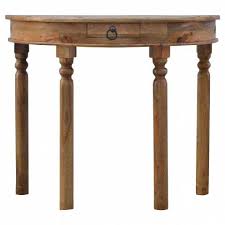 Artisan Serpentine Console Table Wooden Console Table Small Hallway Table Console Table