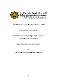 Please fill out all information requested and hit submit after completing the application. Pdf Iium Institute Of Islamic Banking And Finance Iiibf Individual Assignment Literature Review On Zakat Paying In Malaysia Mohamed Hashi Academia Edu