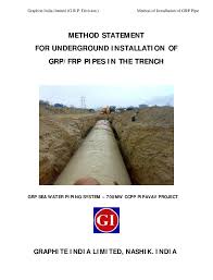 Underground water line installation companies in bangladesh. Pdf Method Statement For Underground Installation Of Grp Frp Pipes In The Trench Grp Sea Water Piping System 700mw Ccpp Pipavav Project Graphite India Limited Nashik India Shak Hjh Academia Edu