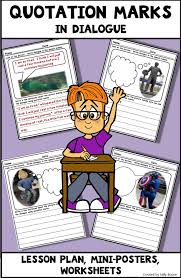 Quotation Marks Worksheets Writing Quotation Marks In Dialogue Set 2 Use Of Quotation Marks Language Arts Centers Quotations