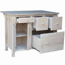 Shop the largest selection for the perfect island or cart for your kitchen. The Real Wood Kitchen Island Breakfast Bar Is Unfinished Wood Kitchen Island Kitchen Design Diy Diy Kitchen Table