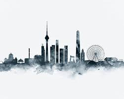 Beijing Print Beijing Skyline Art Print Watercolor Etsy Skyline Art Skyline Art Prints