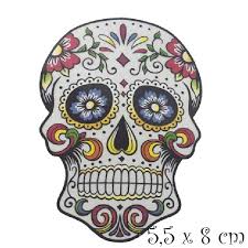Chef « tête », 1050; Patch Applique Dessin Transfert Thermocollant Tete De Mort Fleur 5 5 X 8 Cm Serigraphie A Repasser T064 Mercerie Loisirs Et Passion
