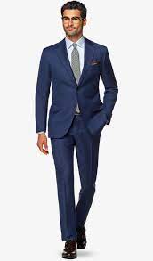 Suit Blue Plain Napoli P5181mi Suitsupply Online Store Suits Classic Suit Mid Blue Suit