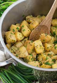 Herbed Boiled Potatoes Healthy Potato Recipes Boiled Potatoes Recipe Easy Potato Recipes