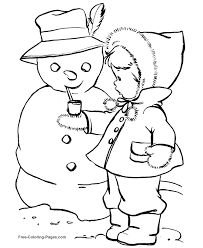 Winter Coloring Pages Snowman 11 Vintage Coloring Books Snowman Coloring Pages Coloring Books