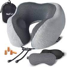Napfun Memory Foam Travel Memory Foam Travel Pillow Neck Pillow Travel Travel Pillow
