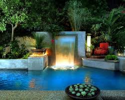 Laminar water jets are a commonly used water feature for modern pool designs. Water Features In The Garden 75 Ideas For The Design Of Water Oasis Interior Design Ideas Ofdesign