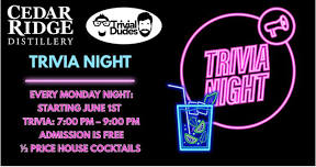 TRIVIA NIGHT: Trivial Dudes