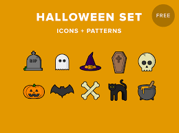 Free for commercial use high quality images you can find & download the most popular halloween pattern vectors on freepik. Halloween Set Icons Patterns Free Download