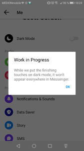 However, although dark mode is now available to all facebook users on desktop, this feature is still in trial mode on tablets and mobile phones, meaning that only some users will be able to test it out. Facebook Messenger For Android Gets Dark Mode Here S How To Enable It