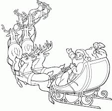 There are tons of great resources for free printable color pages online. Coloring Pages Santa Sleigh And Reindeer Coloring Page Coloring Library