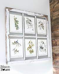 Window Picture Frame And Free Botanical Printables Window Frame Picture Window Wall Decor Botanical Printables