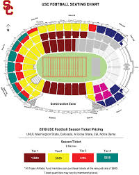 Interpretive Usc Football Seating Chart Usc Football Stadium