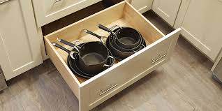They would not be as deep. Pots Pans Drawer Storage Cabinet For Cookware