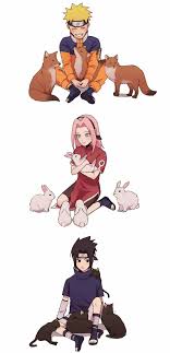 Narusakusasu Pets So Cute Naruto Sasuke Sakura Naruto Cute Anime Naruto