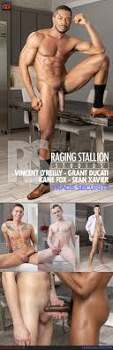 Raging Stallion: Vincent OReilly, Grant Ducati, Kane Fox and Sean Xavier  in “Trade Show” - QueerClick