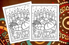 Some tips for printing these coloring pages: Happy Kwanzaa Coloring Page Made With Happy