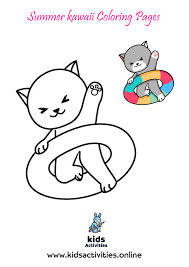If your child loves interacting. Free Printable Summer Kawaii Coloring Pages For Kids Kids Activities