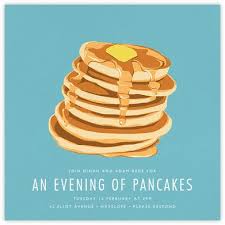 Pancake Day Brunch Invitations Pancake Day Birthday Breakfast Party