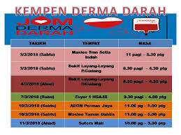 Share on facebook share on twitter. Hai Semua Jadual Kempen Derma Darah Johor Bahru Facebook