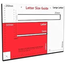 Royal Mail Size Guide Large Letter Template Brand New Free Shipping