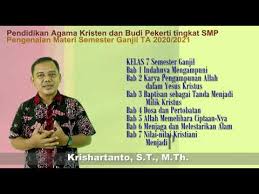 Contoh soal pendidikan agama islam pai kelas 7 lengkap dengan kunci jawabannya a. Materi Pendidikan Agama Kristen Dan Budi Pekerti Semester Ganjil Ta 2020 2021 Kelas 7 8 Dan 9 Youtube