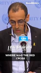 Eli Sharabi’s message prior to making his address at the United Nations  today. He survived 491 days of Hamas captivity in Gaza, and with remarkable  resilience and strength, he shared his story with ...
