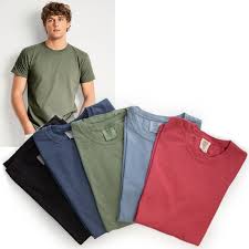 5 Comfort Colors Garment Wash Ring Spun 100 Cotton T Shirts Cotton Tshirt Mens Tops Shirts