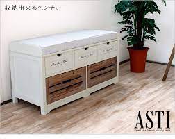 楽天市場 ベンチチェスト 北欧 アンティーク風 白 ホワイト おしゃれ かわいい 玄関 フレンチ カントリー風 完成品 収納 座れる チェスト 引き出し 木製 天然木 桐 杉 無垢材 人気 ikikagu イキカグ 収納ベンチ アンティークベンチ ベンチ