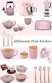 pink kitchen decor, kitchen decor