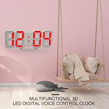 Why was my pillow glowing? 3d Led Digital Clock Night Glowing Adjustable Brightness Mode Electronic Desk Clock Display 24 12 Hours Alarm Wall Clock Hanging Alarm Clocks Aliexpress