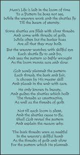 Poem The Loom Of Time Time Poem More Than Words Poems