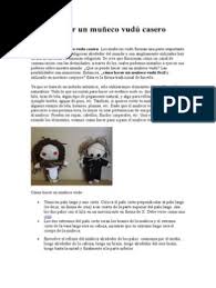 7 páginas para descargar libros en pdf. Como Hacer Un Muneco Vudu Casero Munecas Color