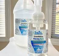 HandySani™ 9 fl oz with 64 fl oz Foaming Hand Sanitizer Refill Bundle  (Alcohol-Free, FDA Approved Active Ingredient, Cleans & Moisturizes)  -Unscented