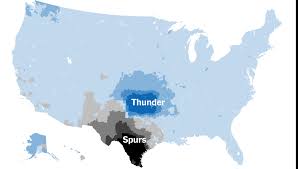 List of nba teams by state. Which Team Do You Cheer For An N B A Fan Map The New York Times