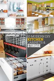 Nothing is more unappealing than a dull, outdated kitchen with old cabinetry and hardware. 10 Diy Modern Kitchen Cabinet Ideas And Storage Simphome