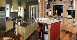 painted vs. stained cabinets  which