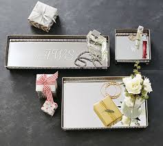These trays can be used for serving food to guests, as a centerpiece at a table, or simply for displaying any type of décor in your home. Mirrored Dresser Top Trays Pottery Barn