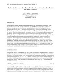 Pdf The Density Of Aqueous Sodium Hydroxide Sodium