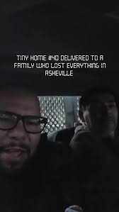 Tiny home #40 delivered to a family who lost everything in Asheville