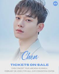 ICYMI: Tickets to CHEN CONCERT TOUR [ARCADIA] in MANILA happening at FYM  HALL, EVM CONVENTION CENTER