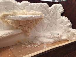 Making A Faux Rock Background For The Reptile Tank Using Styrofoam And Great Stuff Foam Spray Bearded Dragon Bearded Dragon Diy Bearded Dragon Terrarium