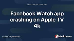 You can download this from the tv's app store. Facebook Watch App Crashing On Apple Tv 4k Macrumors Forums