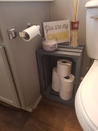 Diy Crate As A Bathroom Side Table Home Decor Crate Bathroom Decor Cheap Home Decor