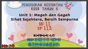 Rancangan pengajaran harian pendidikan kesihatan tahun 1. Pdpr Pendidikan Kesihatan Tahun 6 Kssr Sp 1 1 3 Youtube