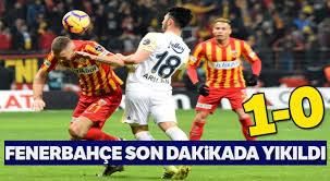 Kayserispor puanını 8'e yükseltirken fenerbahçe ise 3 puanda kaldı. Kayserispor 1 0 Fenerbahce Mac Sonucu Tg Mobile