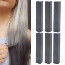 Using a makeup brush or paint brush, paint the eye shadow over the hair and wait for it to dry completely. Temporary Black Hair Dye Jet Black Vibrant Hair Chalk With Shades Of Black Set Of 6 Vibrant Hair Dye Color Your Black Hair Dye Hair Chalk Color Your Hair