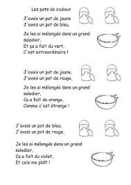 Les Pots De Couleur Pots De Couleur Comptine Couleur Comptines