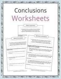 Draw Conclusions Worksheet 4th Grade Conclusion Worksheets Examples Definition Me Punctuation Worksheets Kindergarten Worksheets Printable Writing Worksheets